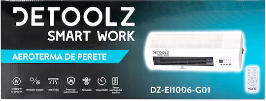Detoolz Вентилаторен нагревател Стая За стена 2000W