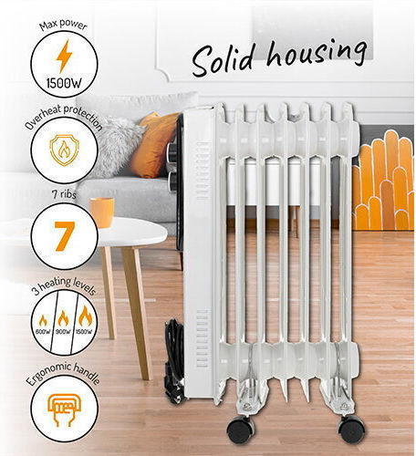 Adler Radiator cu ulei cu 7 Elemente 1500W