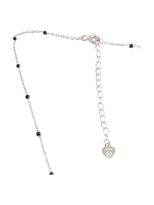Prince Silvero Halskette Rosenkranz Unendlichkeit aus Silber mit Zirkon