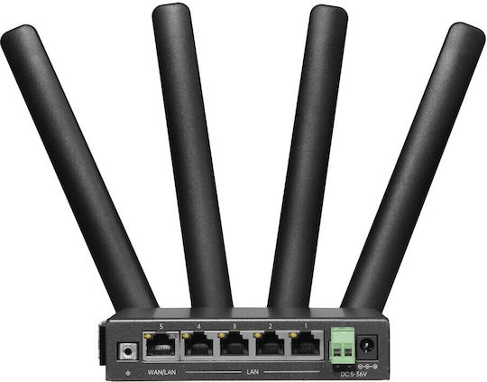 Wl-router D5g-8459 Industrial Din Rail 5g Nr Black