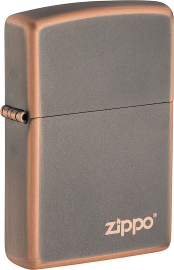 Zippo Rustique Bronze Logo Lighter 60006257