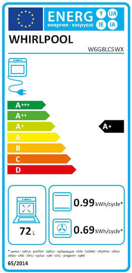 Aragaz 72lt cu Plite pe Gaz Natural L60cm. Inox