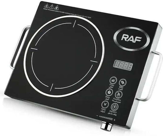 Raf Ceramic Countertop Single Burner Black