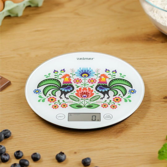 Zelmer Ψηφιακή Ζυγαριά Κουζίνας έως 5kg Λευκή
