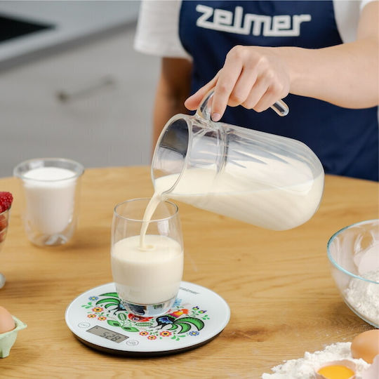 Zelmer Ψηφιακή Ζυγαριά Κουζίνας έως 5kg Λευκή