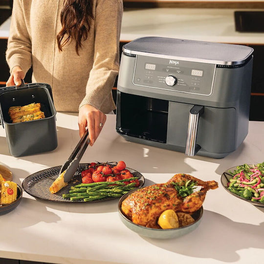 Ninja Foodi Max Dual Zone Air Fryer with Double Detachable Bucket 9.5lt Black