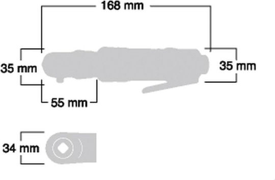 Shinano SI-1200B Αεροκαστάνια 1/4" Μήκους 160χιλ.