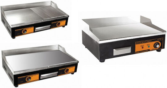 Dynamic Dynamic VEG-836 Commercial Flat Top Electric Griddle with Flat & Ribbed Plate 4.4kW 73x46x24cm