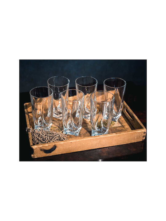 Bohemia Set Gläser Wasser aus Glas 350ml 6Stück