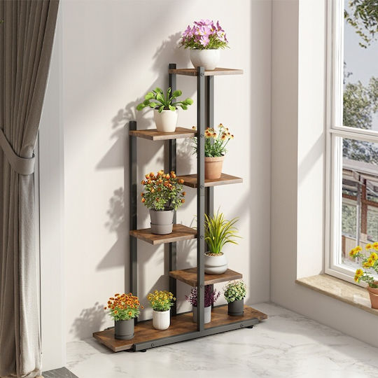 Suport pentru Flori Suport pentru Plante Ghivece Raft Rustic Rafturi din Lemn