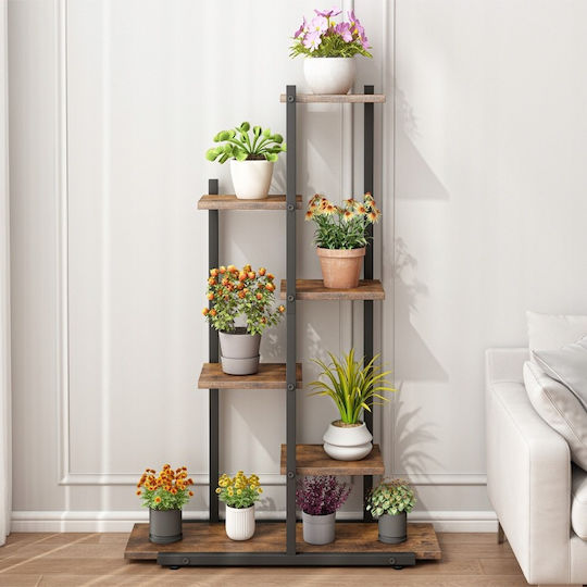 Suport pentru Flori Suport pentru Plante Ghivece Raft Rustic Rafturi din Lemn