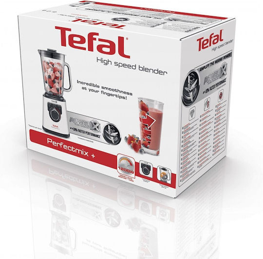 Tefal Perfectmix+ Μπλέντερ με Γυάλινη Κανάτα 2 lt 1200W Inox