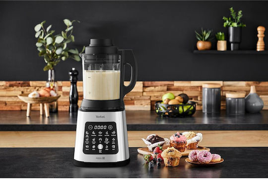 Tefal PerfectMix Cook Блендер с Голяма Стъклена Кана 2 л 1400W Сребрист