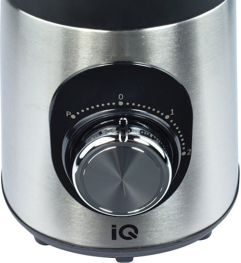 IQ Μπλέντερ με Γυάλινη Κανάτα 1.5 lt 800W Inox BL-416