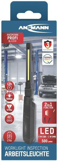 Ansmann Rechargeable Workshop Light LED with Brightness up to 500lm