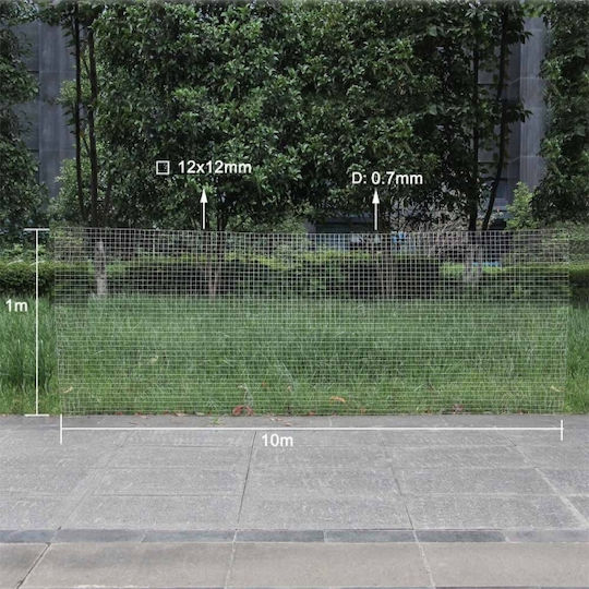 Wiltoc Drahtgeflecht Verzinkt Gray 1x10m