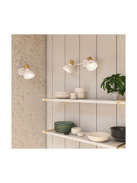 Wofi Texel Double Spot with Socket E14 in White Color
