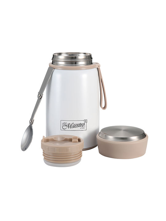 Maestro Δοχείο Φαγητού Inox Θερμός Γκρι 530ml