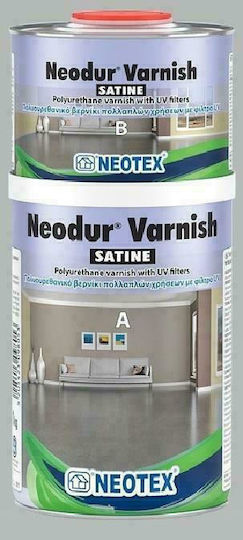 Neotex Neodur Polyurethan 2-Komponenten Farblos Satin,σατεν 5.2Es 5.2kg