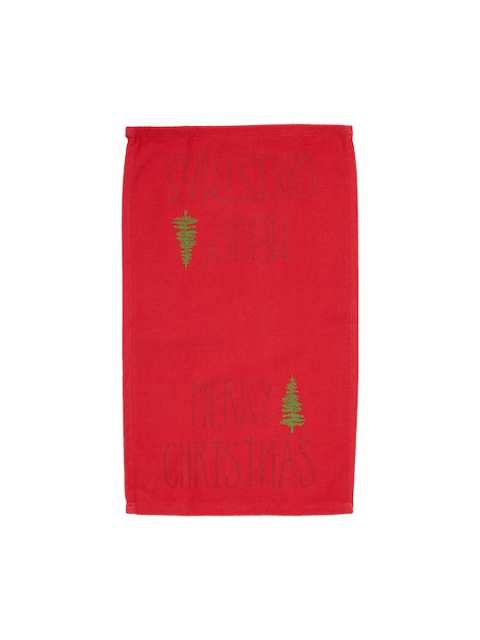 Das Home Christmas Set Weihnachtliche Servietten Stoff Rot L50xB30cm. 2Stück