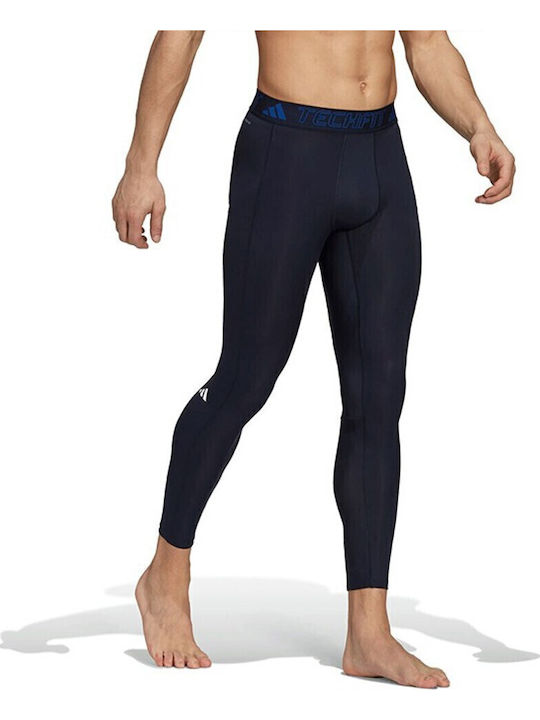 adidas Techfit Colan sport pentru bărbați Compresie Lung Albastru