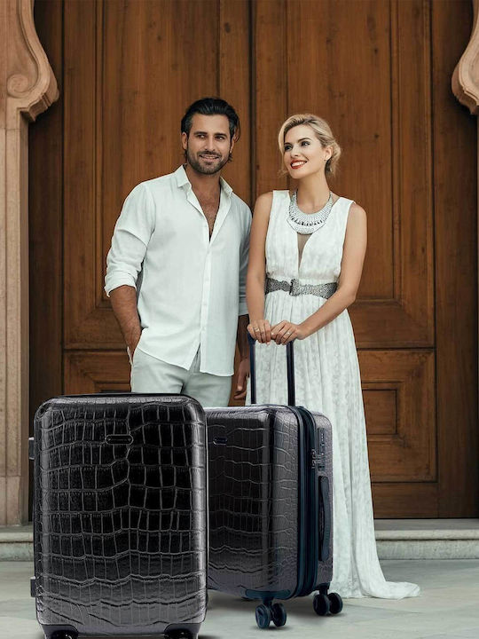 Das Home Greenwich Polo Club Medium Hard Travel Suitcase with 4 Wheels Height 66cm