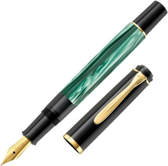 Pelikan Classic M200 Πένα Γραφής Fine από Ατσάλι με Μπλε Μελάνι