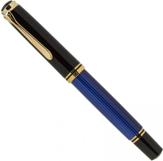Pelikan Souveran M800 Πένα Γραφής Broad με Μαύρο Μελάνι