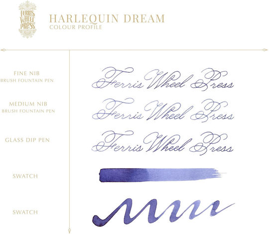 Ferris Wheel Press Replacement Ink for Fountain Pen Blue 38ml