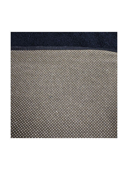 SpitiBazaar Χαλί Ορθογώνιο Shaggy Γούνινο Μαύρο 120x170cm