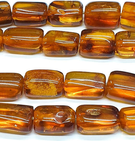 Roloi Komboloi Amber Worry Beads with 19 Beads Honey 34cm