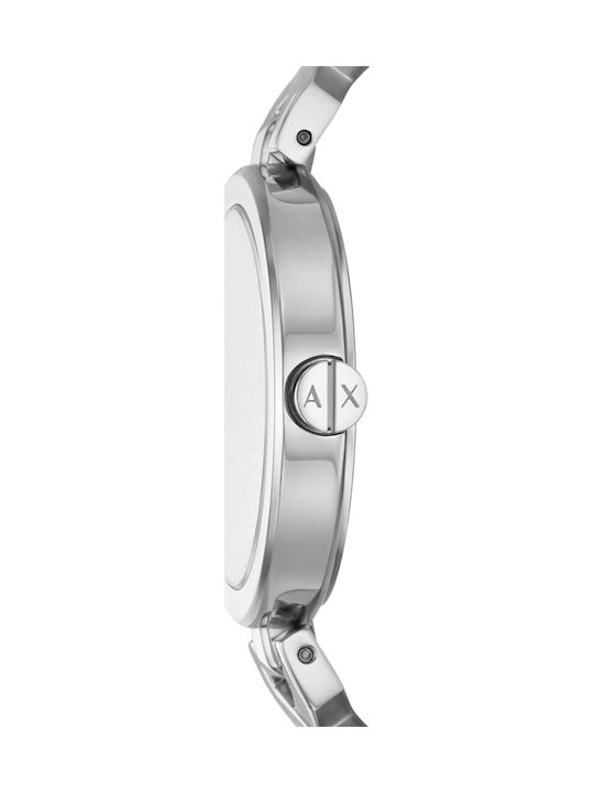 Armani Exchange Γυναικείο Ρολόι 32mm Μπαταρίας με Ασημί Μεταλλικό Μπρασελέ