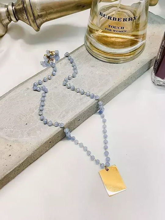 Κολιέ Χάραξη Ανοξείδωτο Ατσάλι Awear Maeve Blue Κολιέ Χάραξη Ανοξείδωτο Ατσάλι Awear Maeve Blue