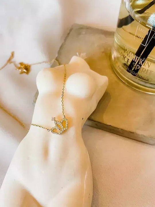 Colier Placat Cu Aur Argint 925 Tiara Zircon Awear Millie Gold Colier Placat Cu Aur Argint 925 Tiara Zircon Awear Millie Gold