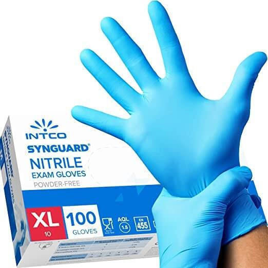INTCO Nitrile Examination Gloves Blue 100pcs
