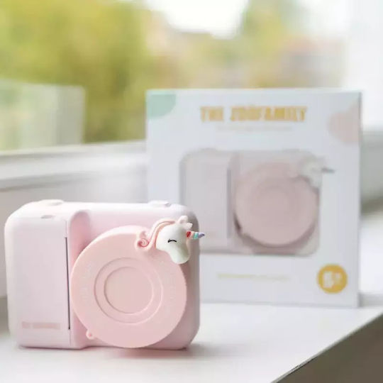 The Zoofamily Urban Zoo Unicorn Children's Camera 48MP with Thermal Printing Pink