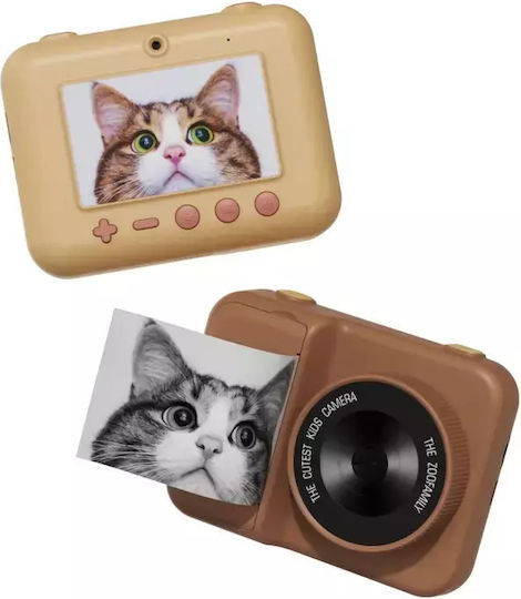 The Zoofamily Urban Zoo Unicorn Children's Camera 48MP with Thermal Printing Pink