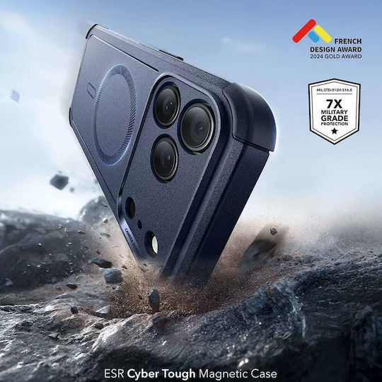 ESR Cyber Halolock Umschlag Rückseite Blau (iPhone 17 Pro Max)