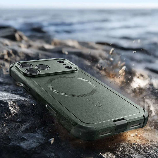 ESR Cyber Halolock Umschlag Rückseite Silikon Grün (iPhone 17 Pro Max)