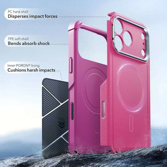 ESR Cyber Umschlag Rückseite Silikon Rosa (iPhone 17 Pro)