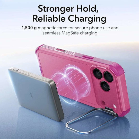 ESR Cyber Umschlag Rückseite Silikon Rosa (iPhone 17 Pro)