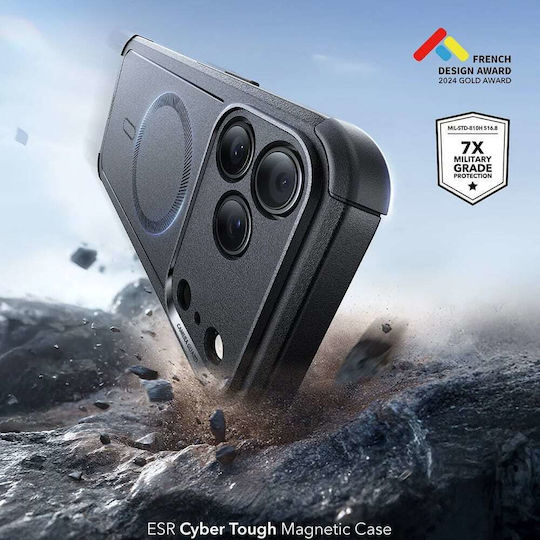 ESR Cyber Halolock Back Cover Silicone Black (iPhone 17 Pro Max)