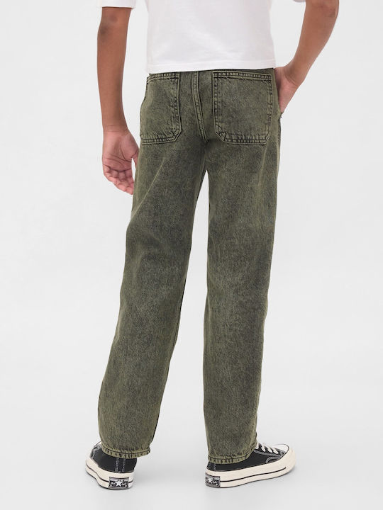 Kids' Denim Pants Army Jacket Green