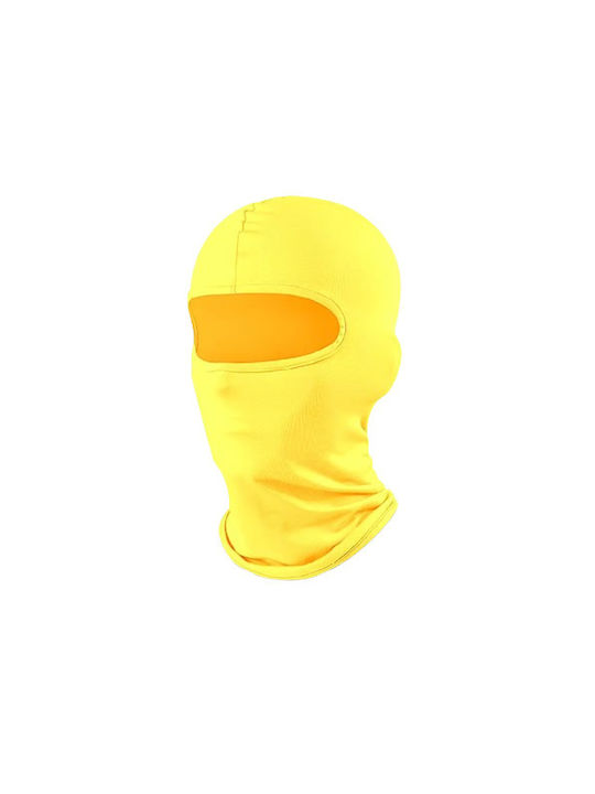 FIXATO Vollgesichts-Balaclava für Motorradfahrer aus Polyester Gelb Farbe