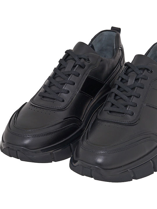 Sneakers Μαυρο Δερμα