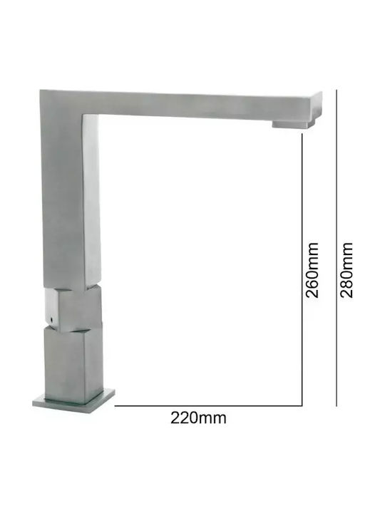Interflex Μπαταρία Κουζίνας Ψηλή Πάγκου Inox Interflex Μπαταρία Κουζίνας Ψηλή Πάγκου Inox