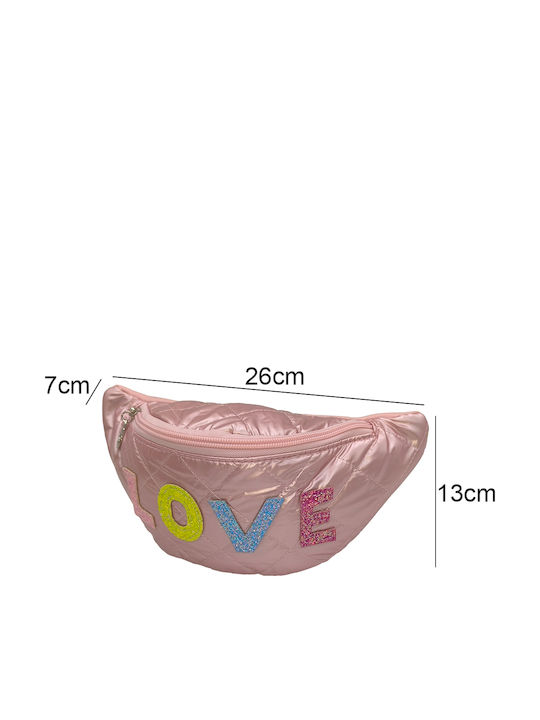 Gift-Me Kinder Bauchtasche Rosa 26cmx13cmx7cmcm