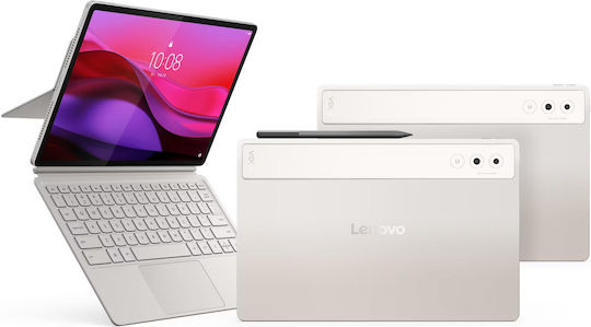Lenovo Yoga Tab Plus 12.7Inches (16GB/512GB/Greek Keyboard and Stylus) Seashell