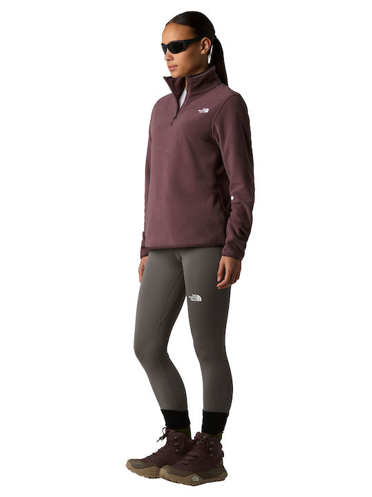 Glacier 1/4 Bluza Damă Polar Cu Fermoar Roz
