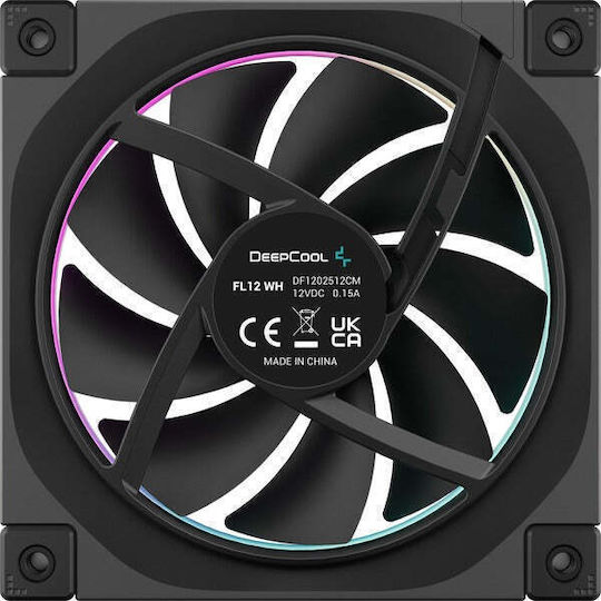 Deepcool FL12 Case Fan 120mm (2150rpm / 55cfm) με RGB Φωτισμό